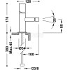 TRES STUDY Bateria jednouchwytowa do bidetu- czarny brąz 06112001KMB